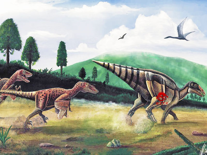 仿真恐龍_鴨嘴龍屬沼澤龍Telmatosaurus